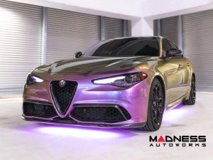 Alfa Romeo Giulia Front V Shield Grill Frame - Carbon Fiber - Feroce Carbon